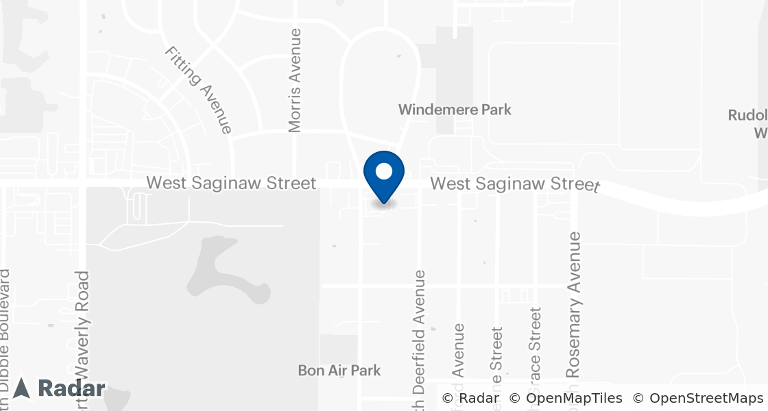Map of Dairy Queen Location:: 3233 W Saginaw St, Lansing, MI, 48917-2300